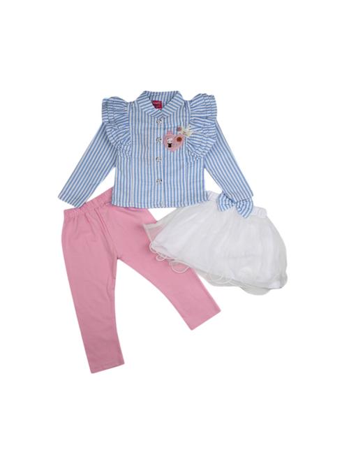 girls striped full length set - 19296960 - Very Small Image - 1