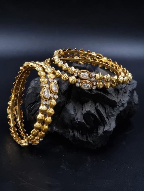 gold plated bangle set - 19297815 - Very Small Image - 1