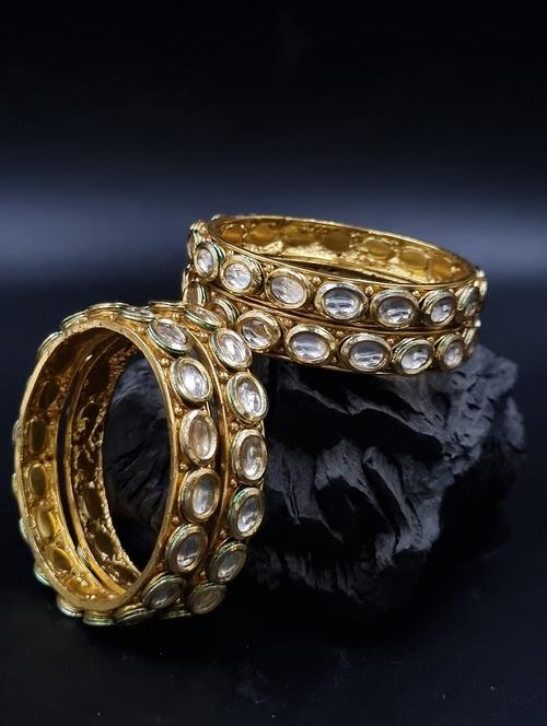 gold plated bangle set - 19297826 - Very Small Image - 1