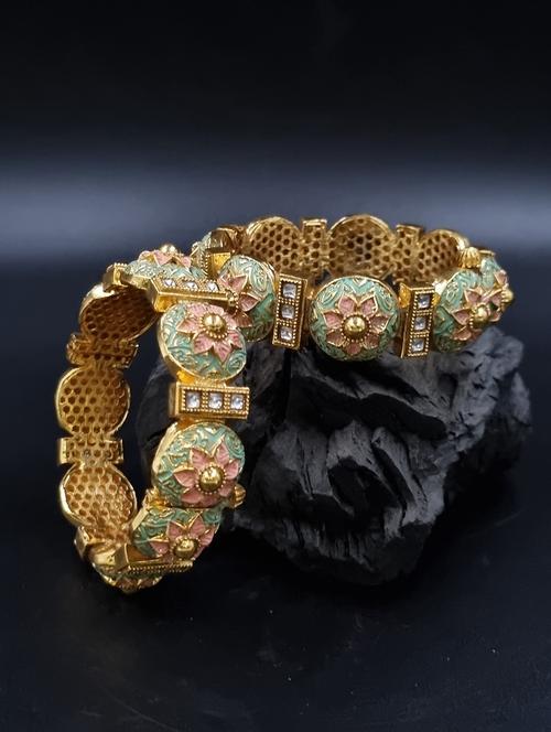 gold plated bangle set - 19297905 - Very Small Image - 1