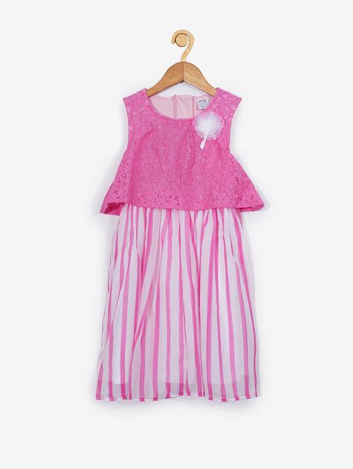 girls round neck sleeveless frock - 19298226 - Very Small Image - 1