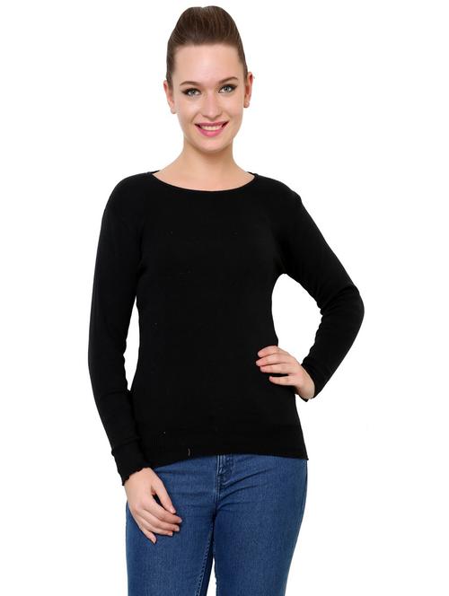 women's straight round neck top - 19298512 - Very Small Image - 1
