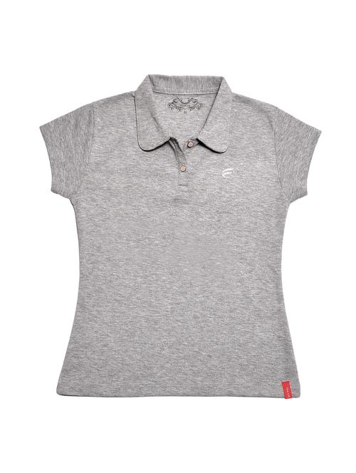 girls solid polo tee - 19298601 - Very Small Image - 1