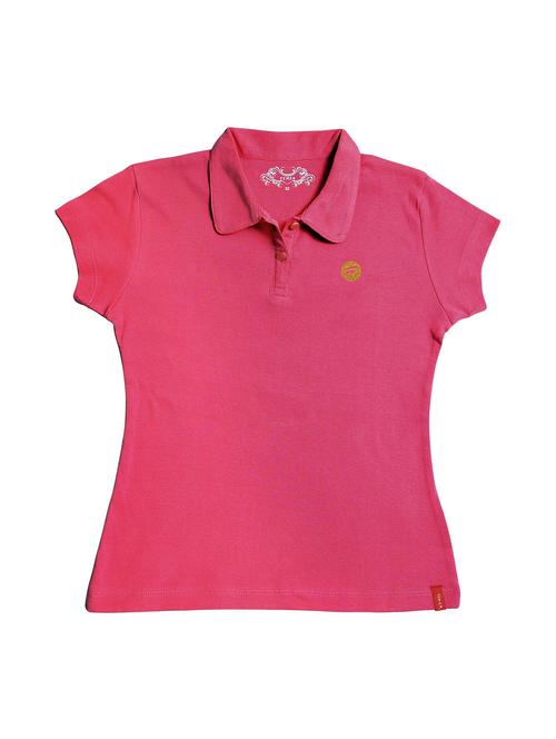 girls solid polo tee - 19298602 - Very Small Image - 1