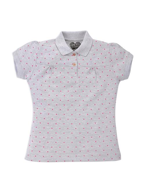 girls solid polo tee - 19298614 - Very Small Image - 1