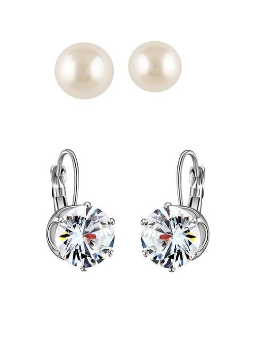 sliver plated combo's earring - 19299111 - Very Small Image - 1