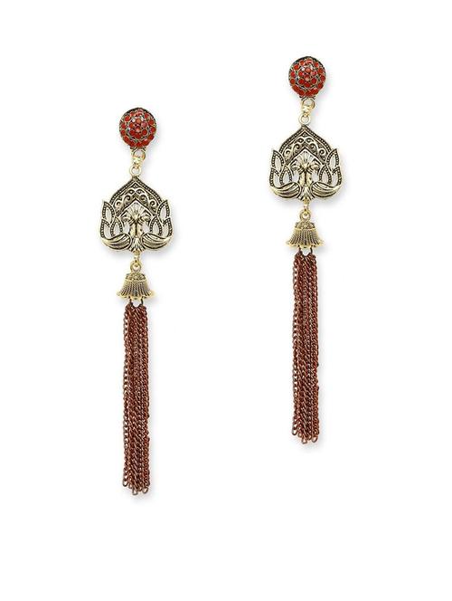 multi colored metal drop earring - 19299113 - Very Small Image - 1