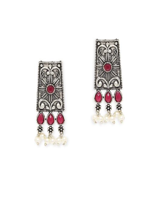 multi colored metal drop earring - 19299123 - Very Small Image - 1