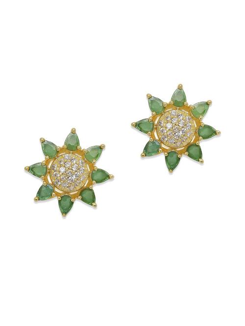 gold plated metal studs earring - 19299289 - Very Small Image - 1