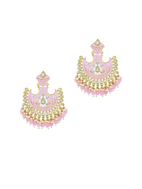 gold plated metal chandballi earring - 19299292 - Very Small Image - 1