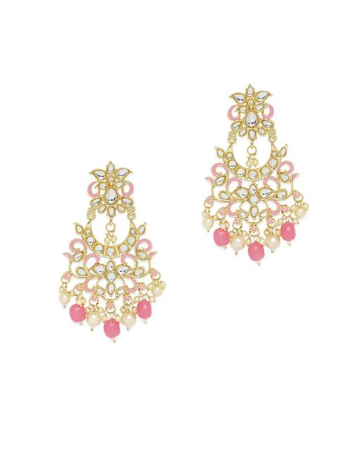 gold plated metal chandballi earring - 19299315 - Very Small Image - 1