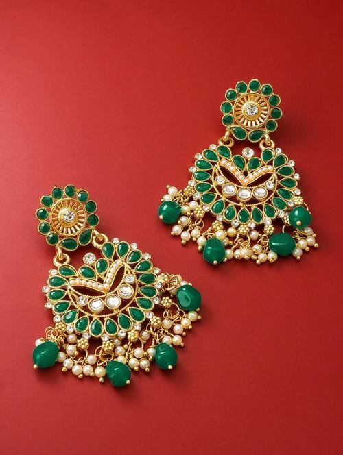 multi colored metal chandballi earring - 19299472 - Very Small Image - 1
