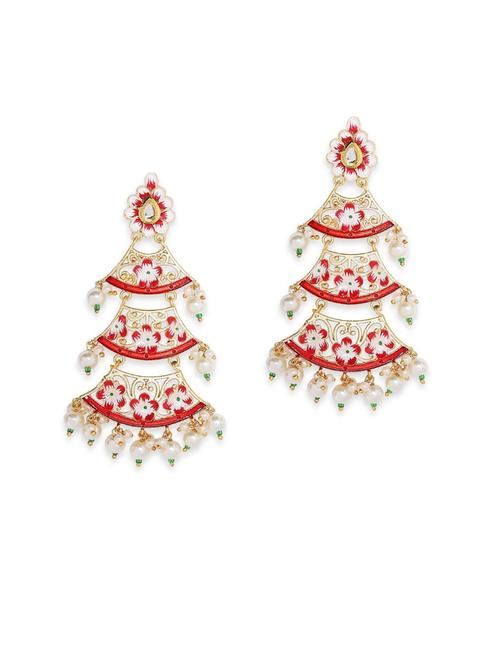 multi colored metal chandballi earring - 19299631 - Very Small Image - 1