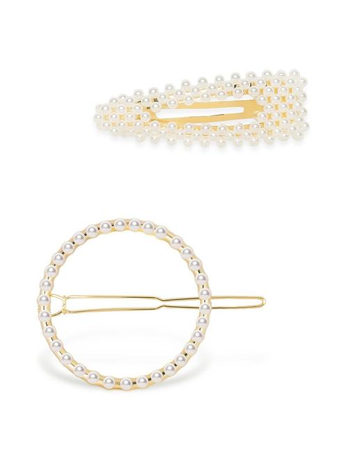 pearl hair clips - 19300014 - Very Small Image - 1