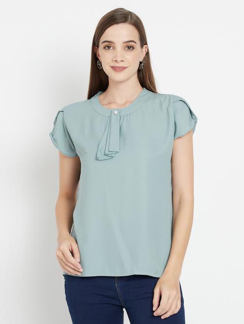 solids cotton regular top - 19300094 - Very Small Image - 1