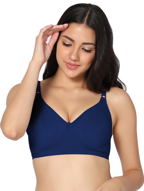 blue hosery tshirt bra - 19300323 - Very Small Image - 1