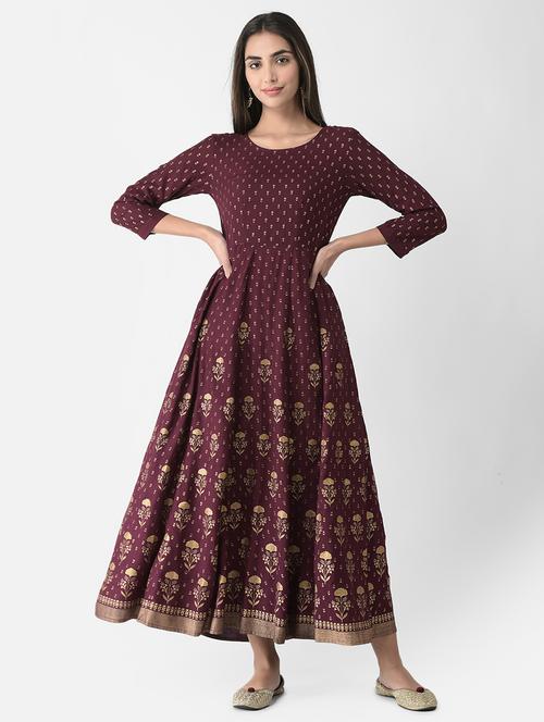 women's flared kurta - 19300608 - Very Small Image - 1