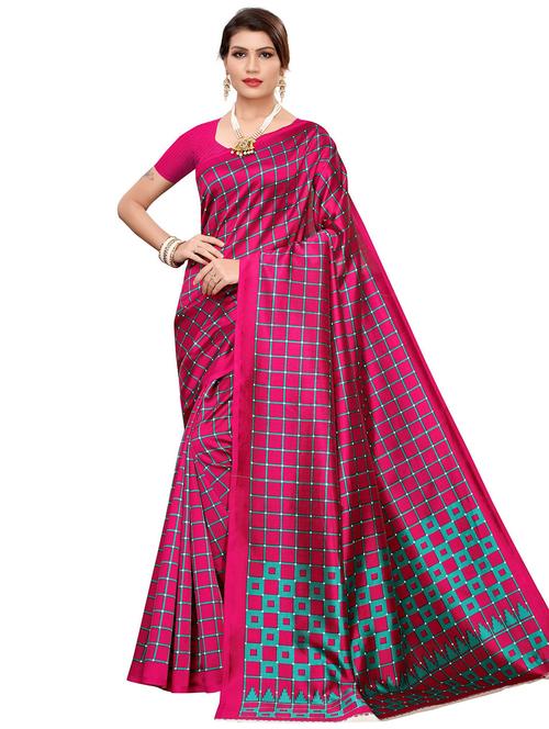 multi colored printed saree - 19300818 - Very Small Image - 1