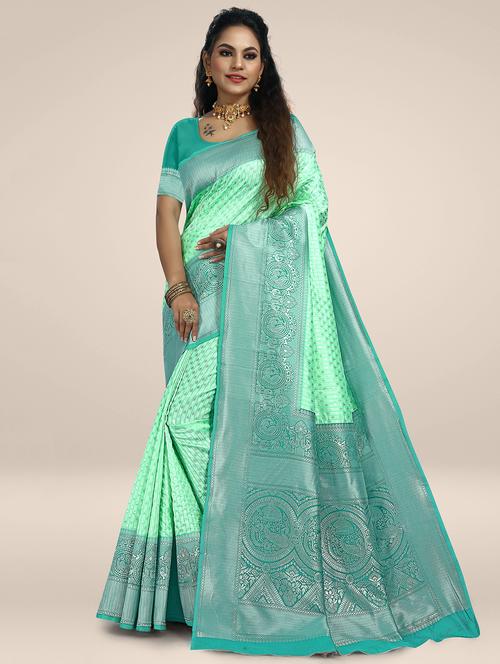 self design kanjivaram saree - 19302271 - Very Small Image - 1