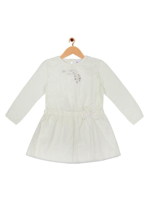 girls round neck long sleeves frock - 19302428 - Very Small Image - 1
