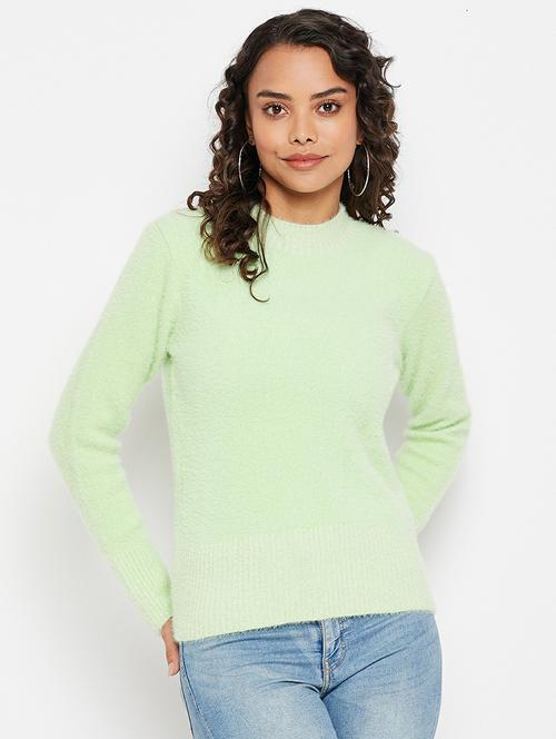 round neck solid regular pullover - 19303830 - Very Small Image - 1