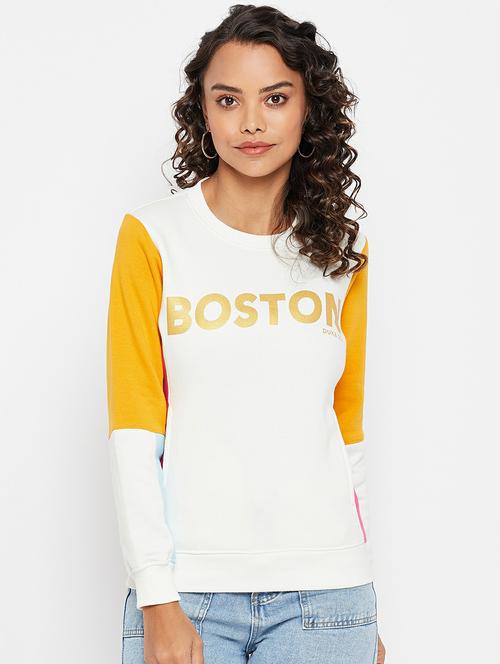 round neck printed regular sweatshirt - 19303952 - Very Small Image - 1