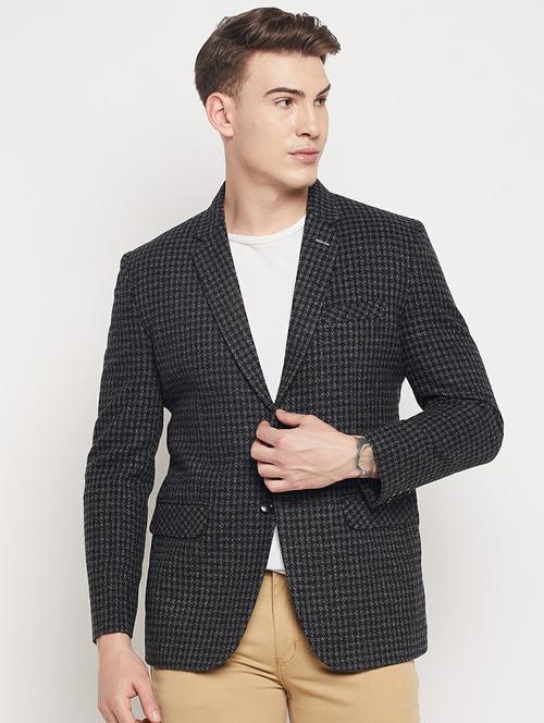 black checked casual blazer - 19304878 - Very Small Image - 1