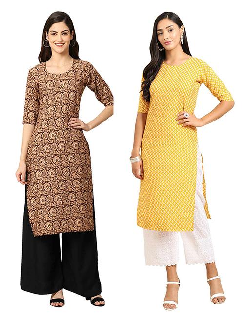 pack of 2 printed straight kurta - 19306464 - Very Small Image - 1