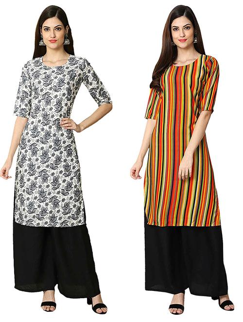 pack of 2 printed straight kurta - 19308181 - Very Small Image - 1