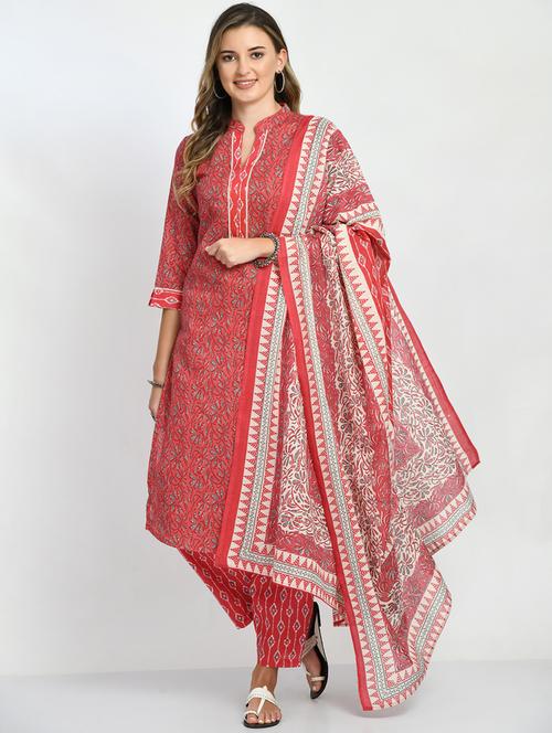 printed kurta pant set - 19313416 - Very Small Image - 1