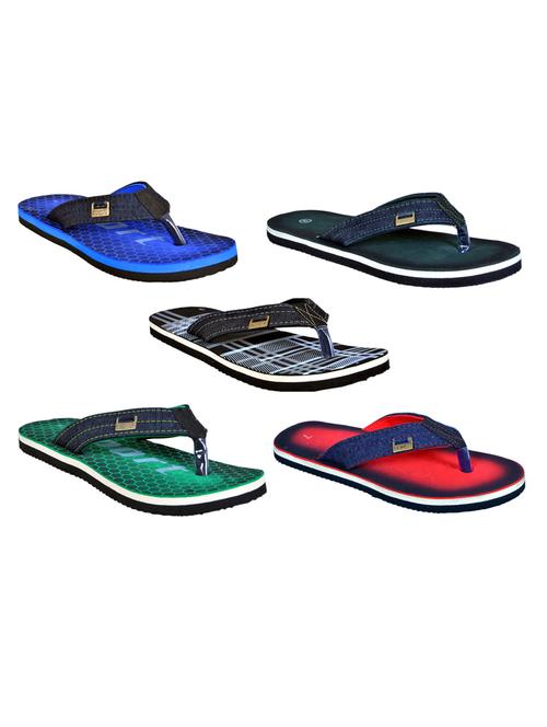 pack of 5 printed flip flop - 19313513 - Very Small Image - 1