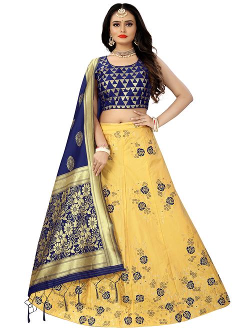self design lehenga choli dupatta set - 19314022 - Very Small Image - 1