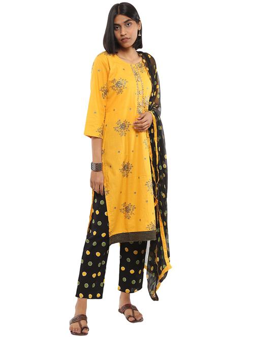printed kurta salwar set - 19314076 - Very Small Image - 1