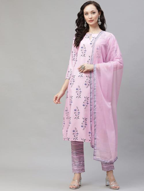 printed kurta pant set - 19314196 - Very Small Image - 1