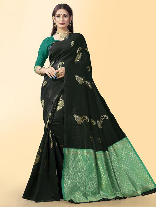 self design kanjivaram saree - 19314397 - Very Small Image - 1
