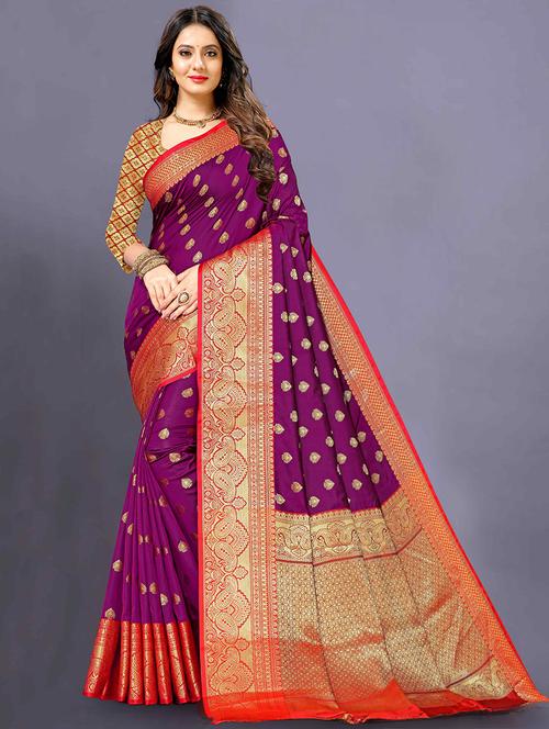 self design kanjivaram saree - 19314872 - Very Small Image - 1