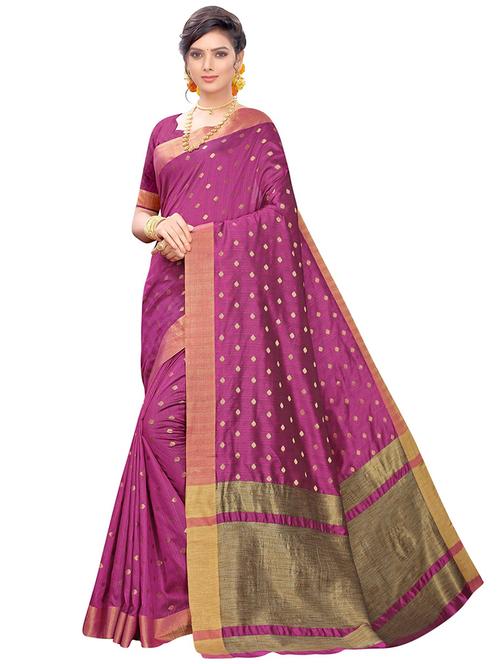 self design kanjivaram saree with blouse - 19314898 - Very Small Image - 1