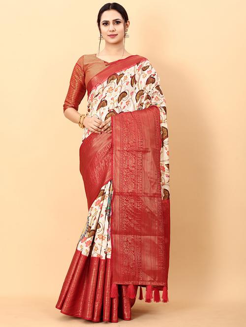 self design kanjivaram saree - 19314962 - Very Small Image - 1