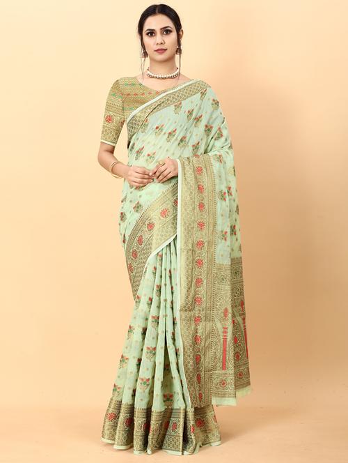 self design kanjivaram saree - 19315171 - Very Small Image - 1