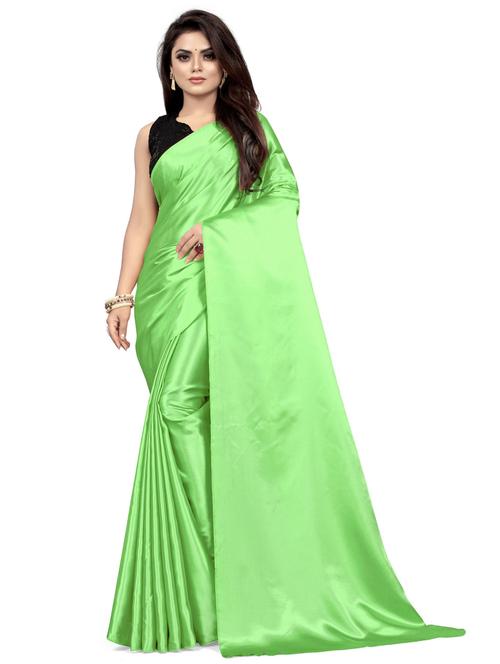 light green solid bollywood saree with blouse - 19315333 - Very Small Image - 1