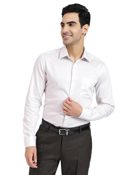 mens micro print formal shirt - 19323296 - Very Small Image - 1