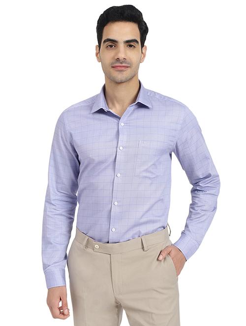 mens checks formal shirt - 19323299 - Very Small Image - 1