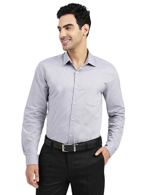 mens solids formal shirt - 19323401 - Very Small Image - 1