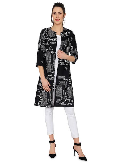 women printed regular shrug - 19323436 - Very Small Image - 1
