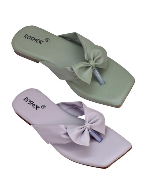 pack of 2 solid slip on sandal - 19325802 - Very Small Image - 1