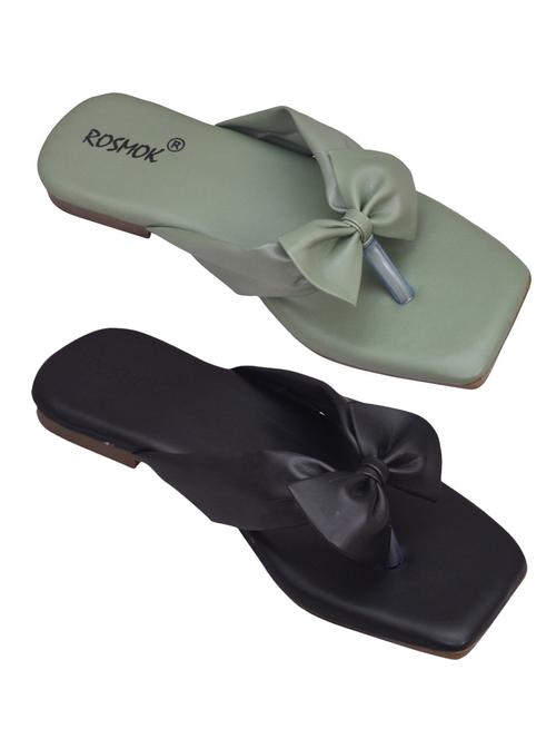 pack of 2 solid slip on sandal - 19325805 - Very Small Image - 1