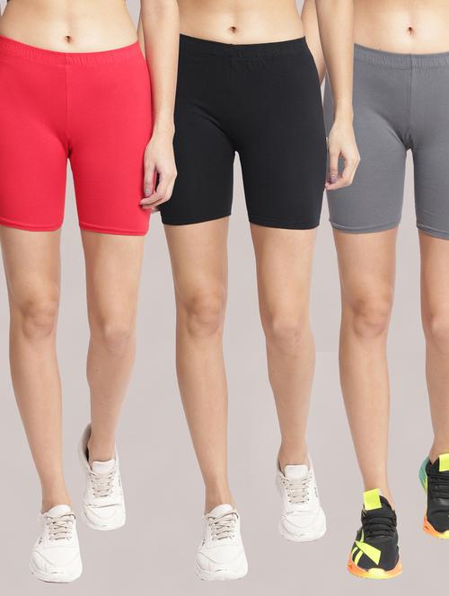 pack of 2 solid sports shorts - 19326158 - Very Small Image - 1