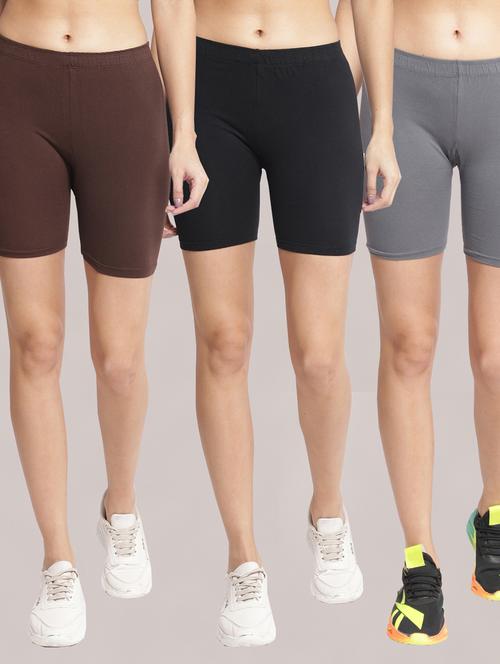 pack of 2 solid sports shorts - 19326176 - Very Small Image - 1