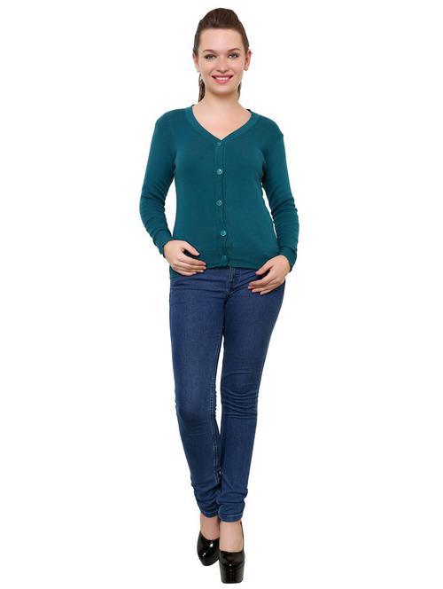 women's straight v neck top - 19326227 - Very Small Image - 1