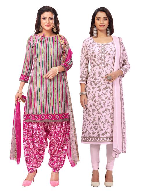 pack of 2 unstitched suit set - 19327050 - Very Small Image - 1
